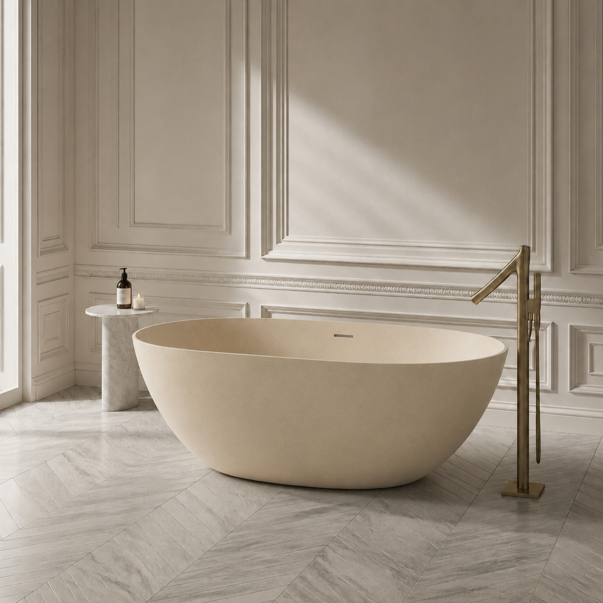 Baignoire Îlot MOON — MINERALICAST®