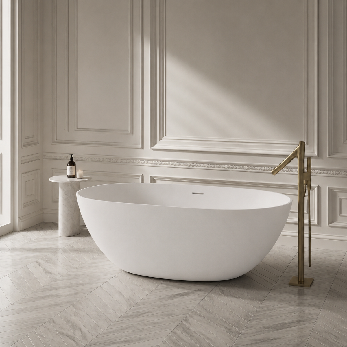 Baignoire Îlot MOON — MINERALICAST®