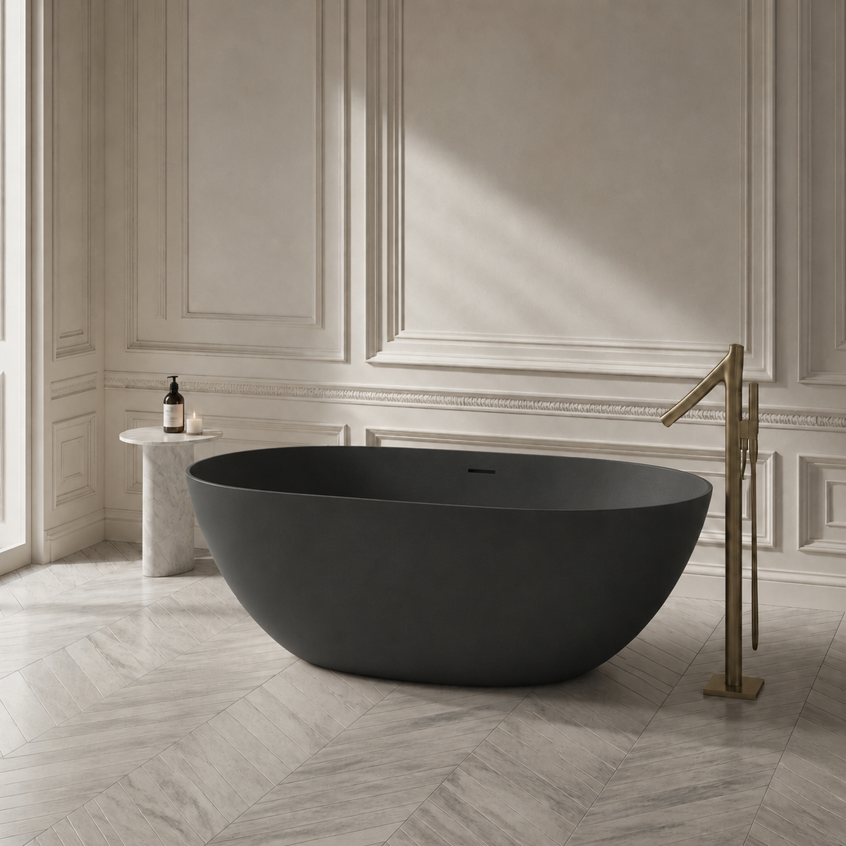 Baignoire Îlot MOON — MINERALICAST®