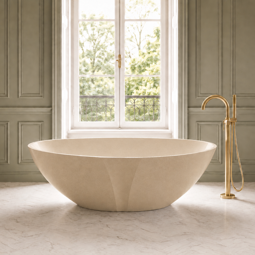 Baignoire Îlot SELIA — MINERALICAST®