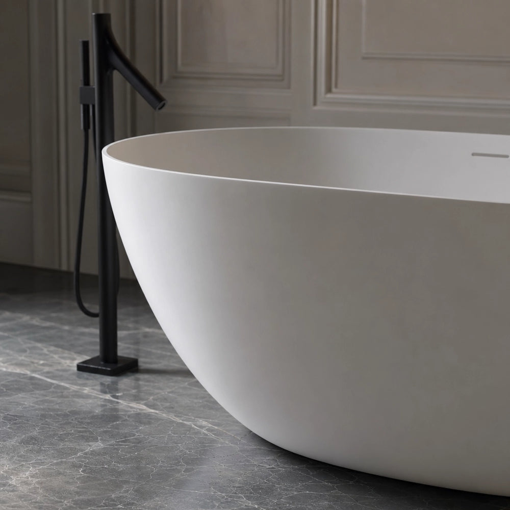 Baignoire Îlot MONCEAU 170 x 80 cm – 194 kg | Composite minéral VELMARITE