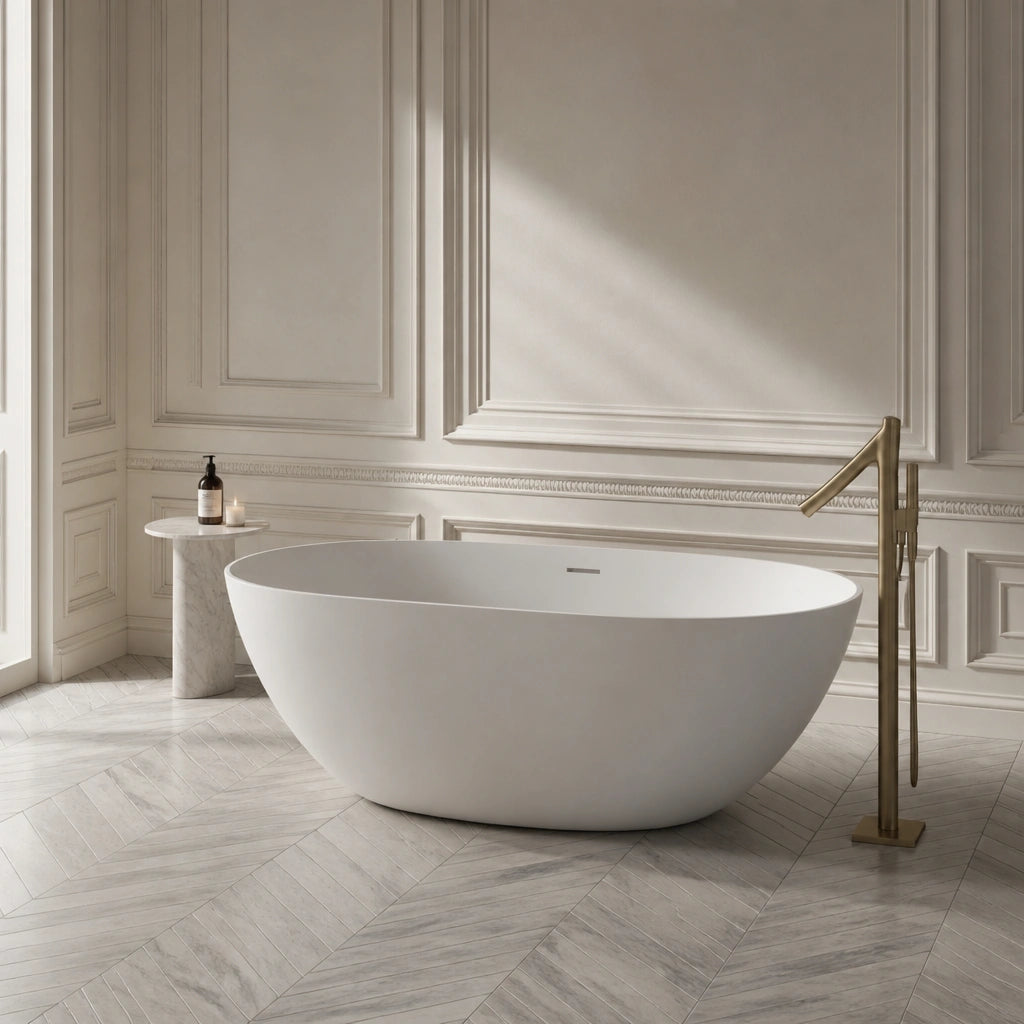 Baignoire Îlot MOON — MINERALICAST®