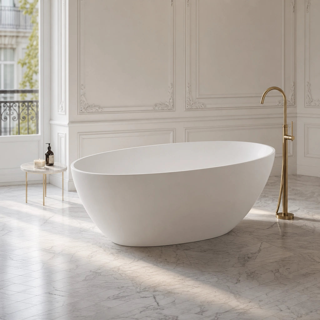 Baignoire Îlot CLEO — MINERALICAST®