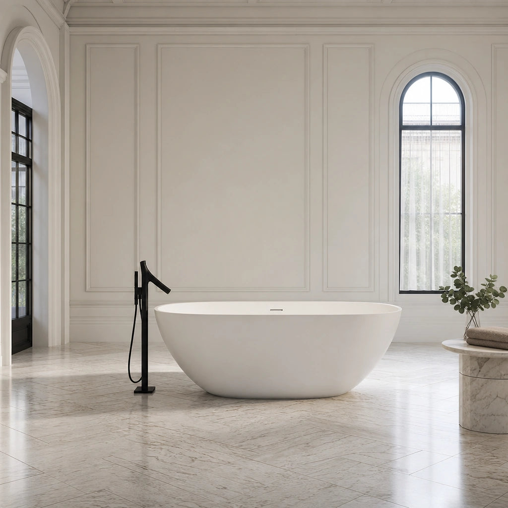 Baignoire Îlot MOON — MINERALICAST®