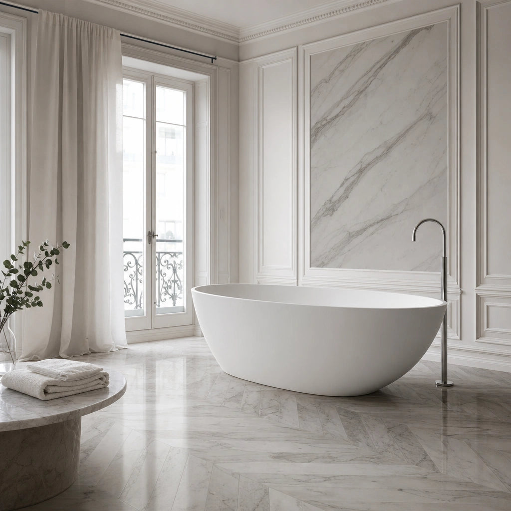 Baignoire Îlot CLEO — MINERALICAST®