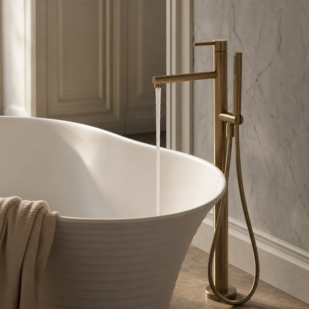 Baignoire Îlot CASCADA — MINERALICAST®