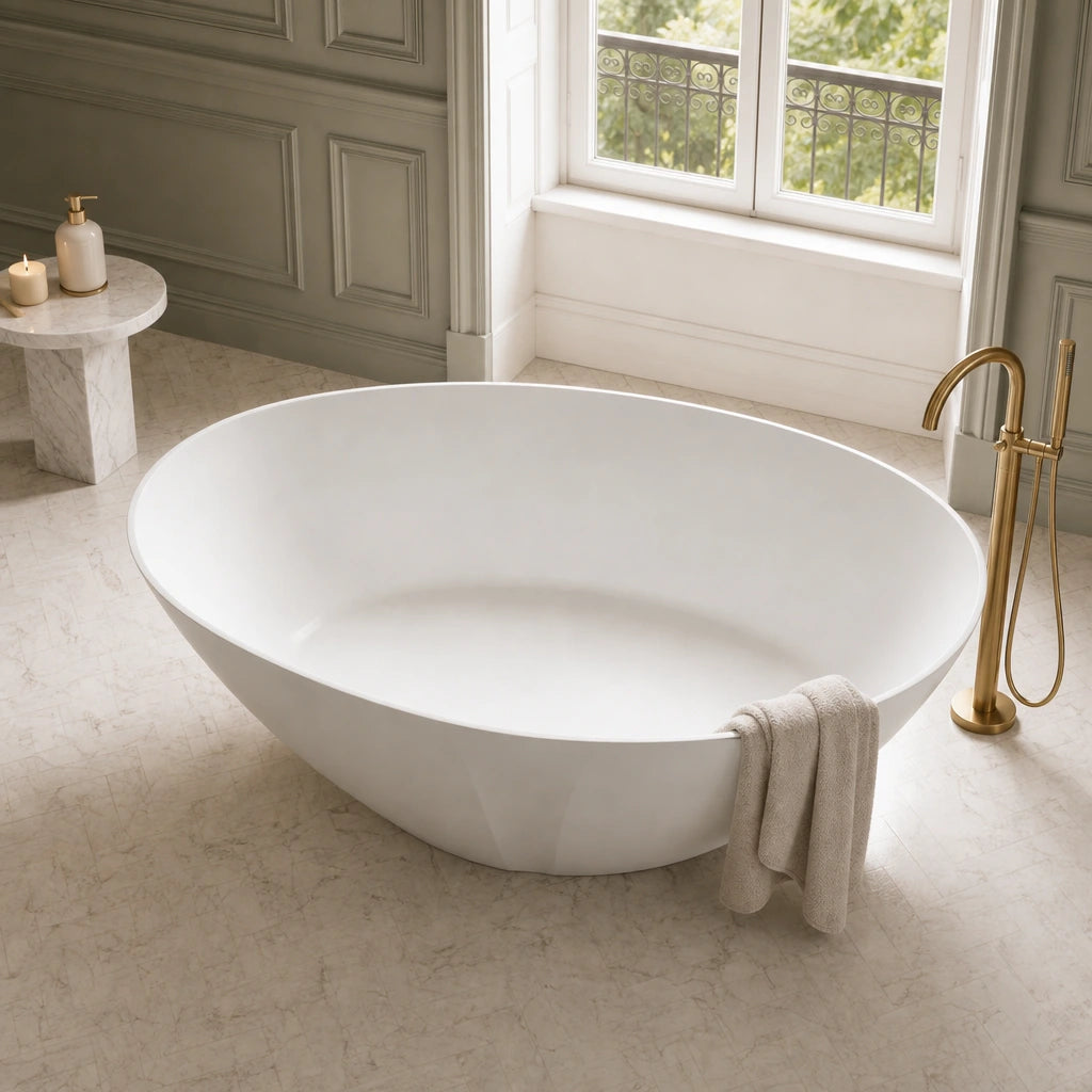 Baignoire Îlot SELIA — MINERALICAST®