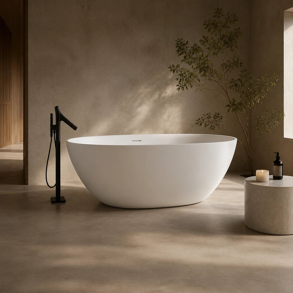 Baignoire Îlot MOON — MINERALICAST®